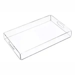Bandeja organizador en acrilico transparente decoración