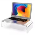 Soporte Base Elevador Para Monitor Acrílico Transparente